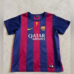 Nike Barcelona 2014 2015 Home Youth Kids Soccer Shirt Jersey #10 Messi